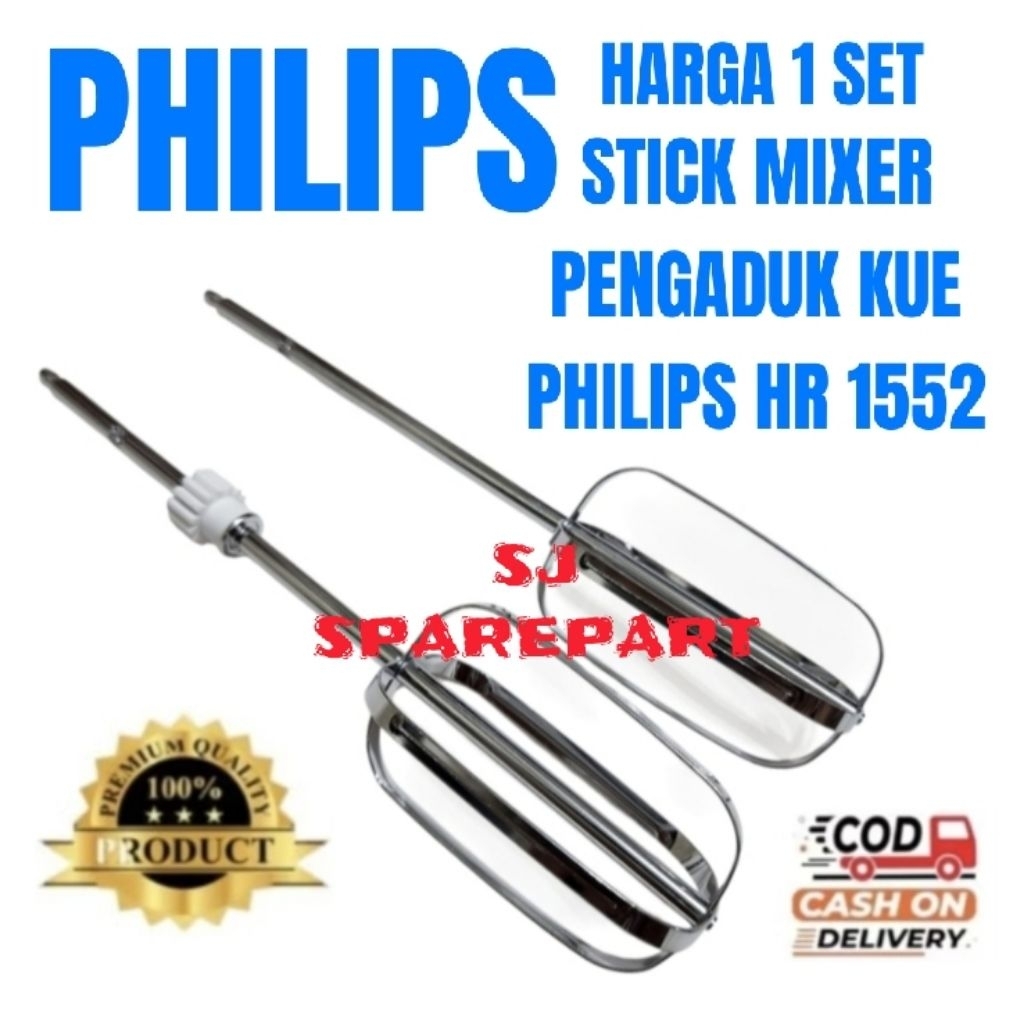 STICK PENGADUK MIXER PHILIPS HR 1552 KUALITAS GRADE A / STICK MIXER PHILIPS HR 1552