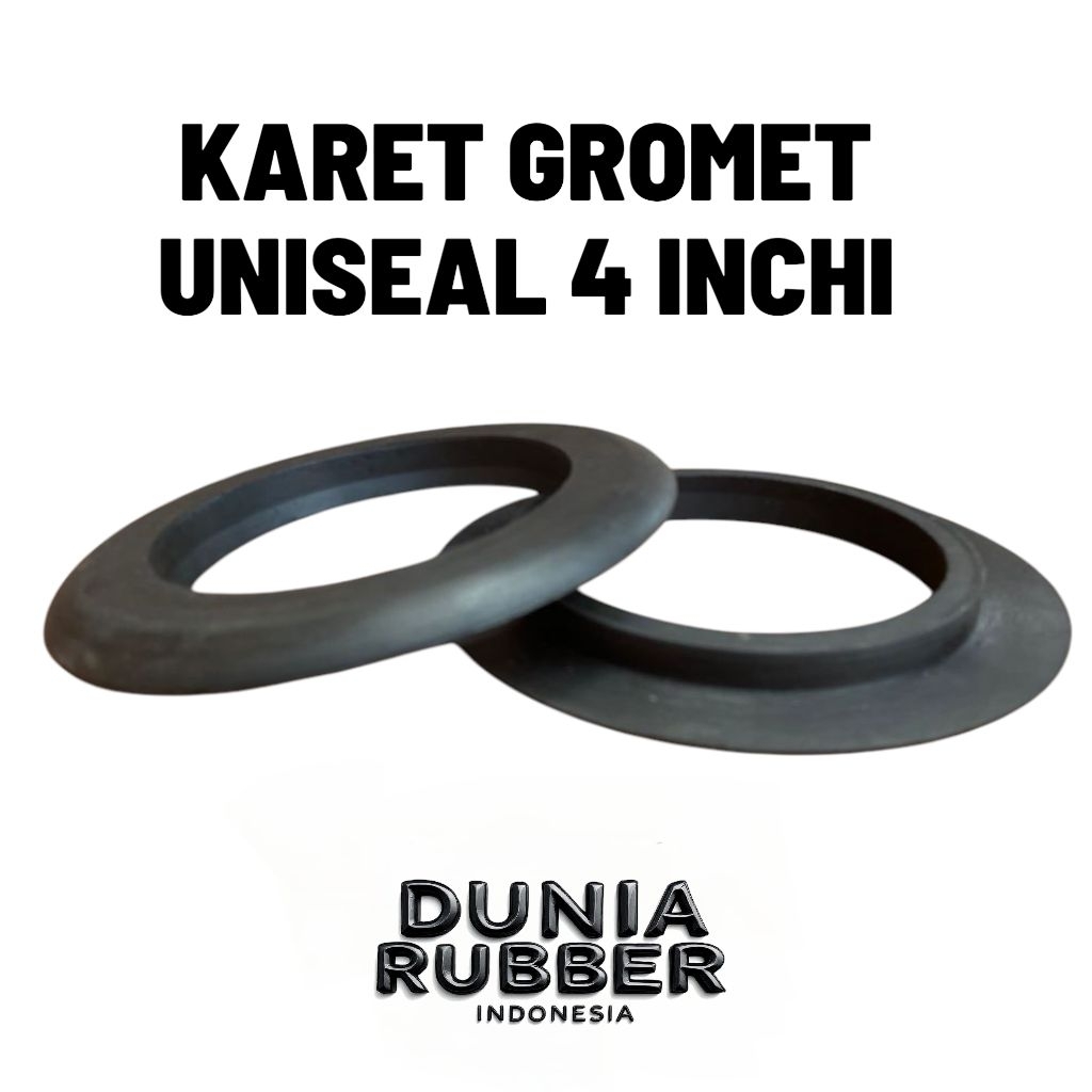 KARET GROMET UNISEAL 4 INCHI HOLESAW 127MM PIPA PVC HIDROPONIK AQUPONIK ANTI BOCOR MEDIA BESAR