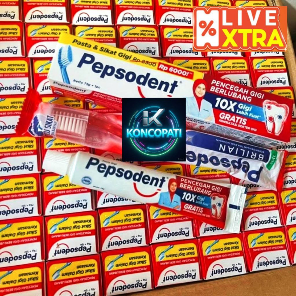 Pepsodent 72gr, Pepso225, Pepso+Sikat, CloseUp DUS