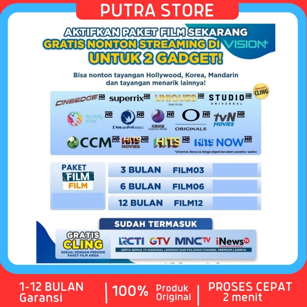 paket film voucer kvision 3bulan
