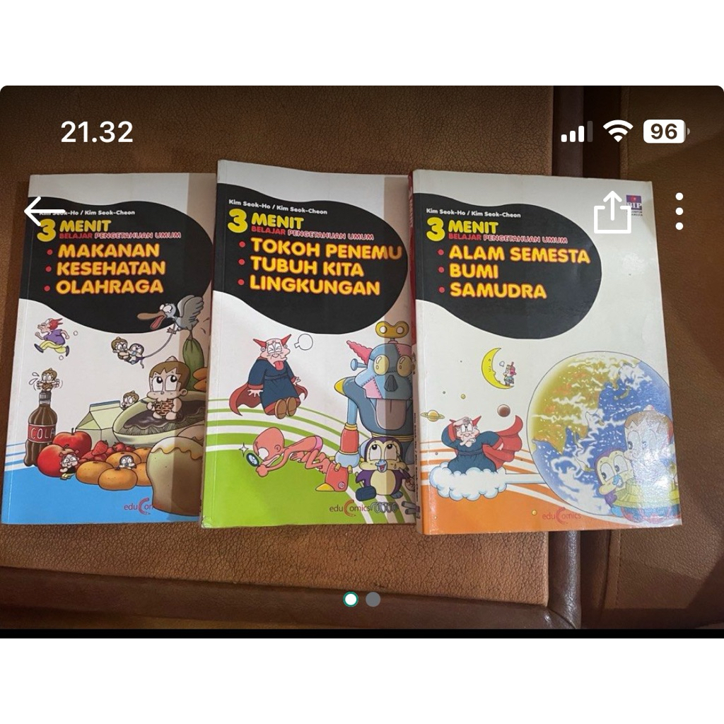 Buku Anak 3 Menit Belajar Pengetahuan Umum