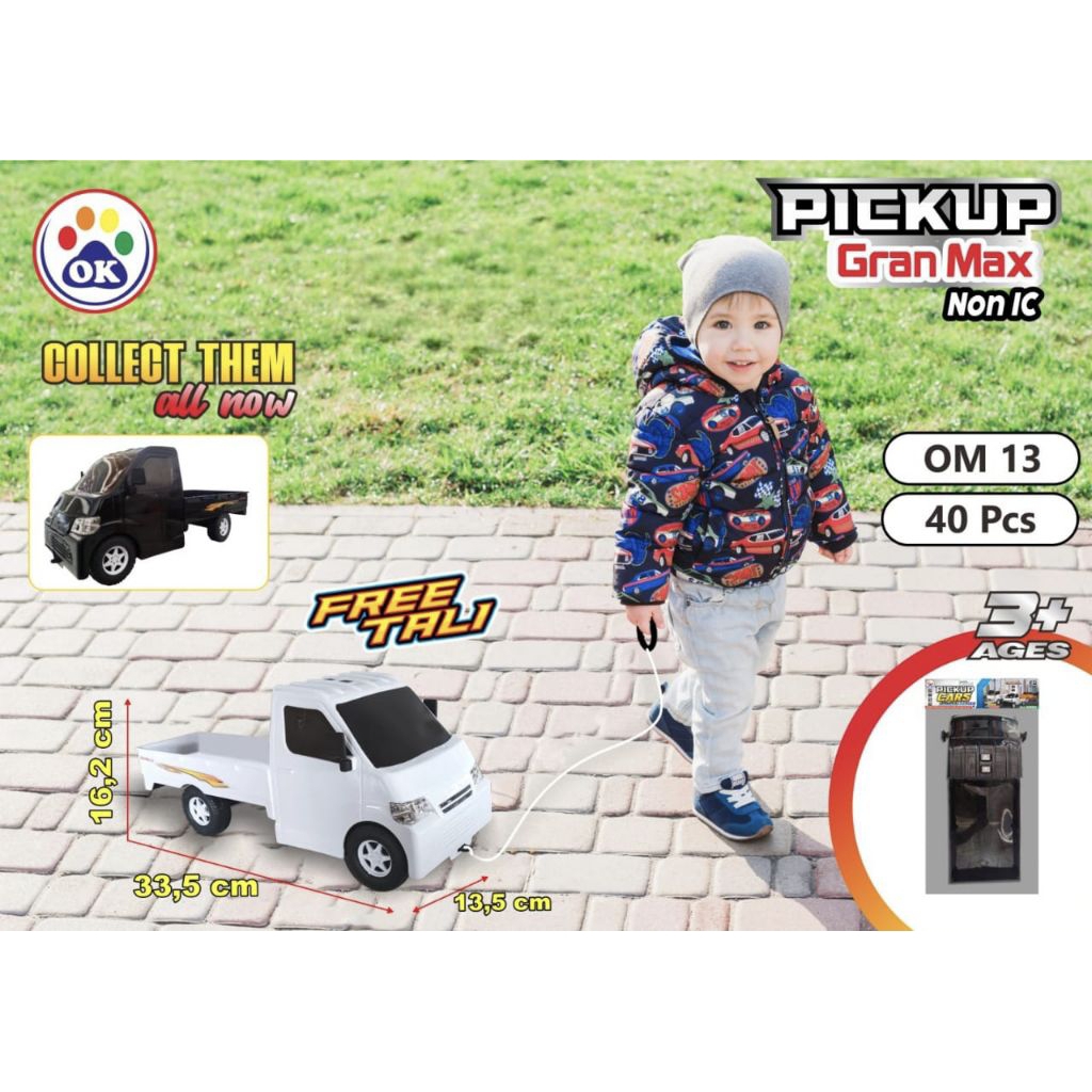 Mainan Mobil Pickup Grandmax tanpa musik Tali Gratis untuk Bermain