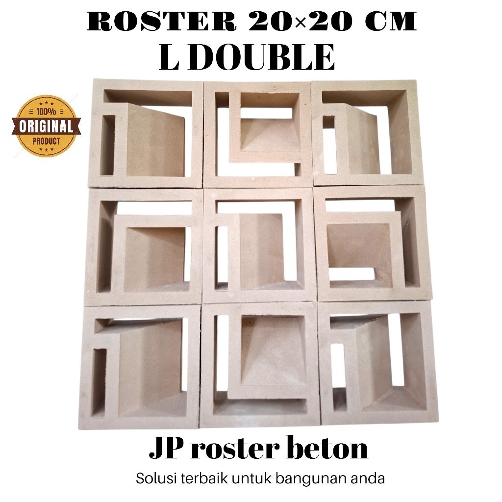 Loster beton lubang angin | roster minimalis | roster beton dua sisi | roster minimalis modern | los