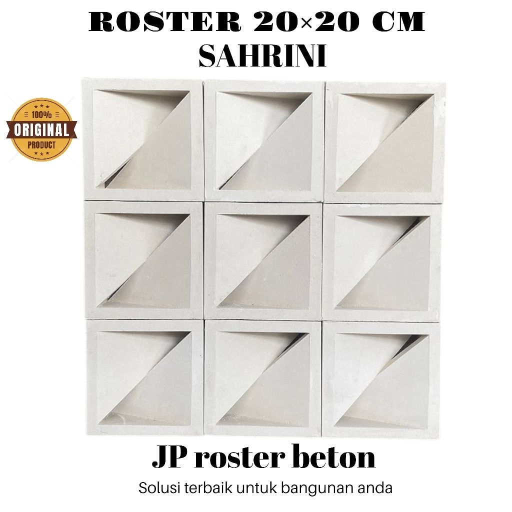 Roster beton | roster minimalis anti tampias