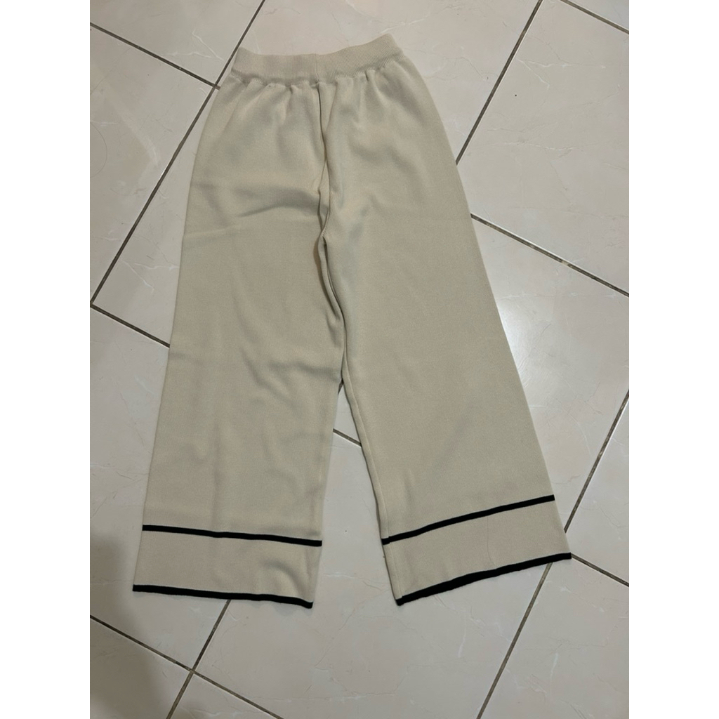 knit pants - cullote - preloved