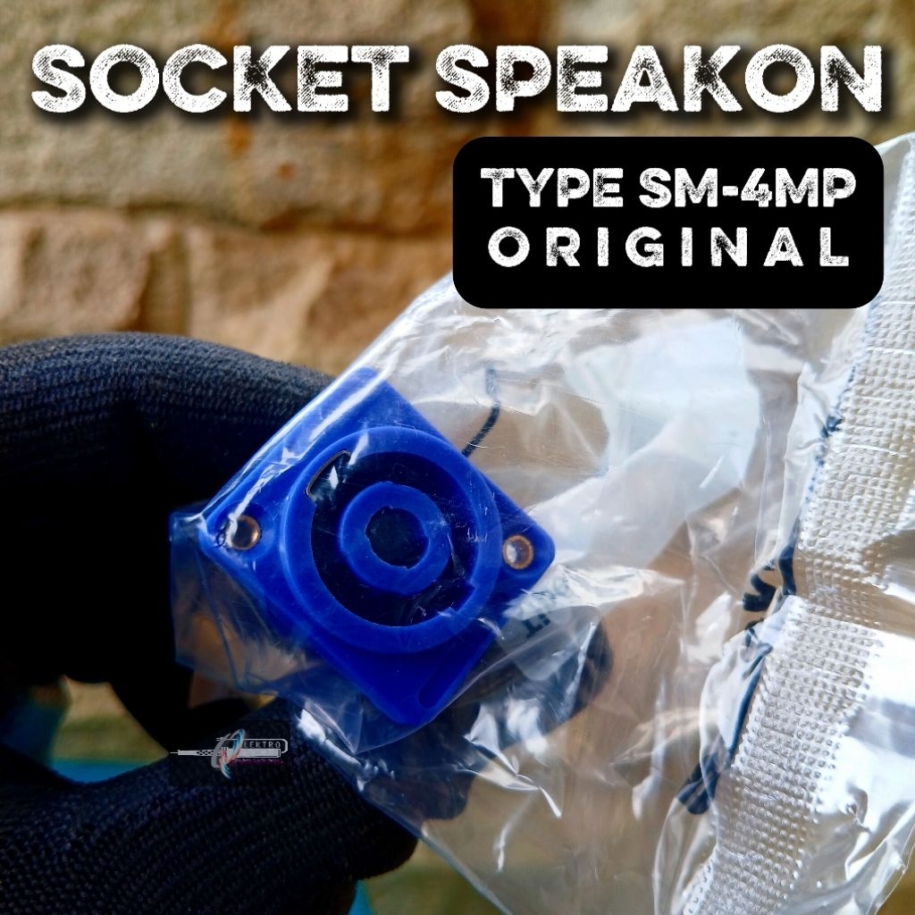 Socket Speakon | Soket Speakon Type SM-4MP ORIGINAL | Berkualitas | Spikon Connector Speaker