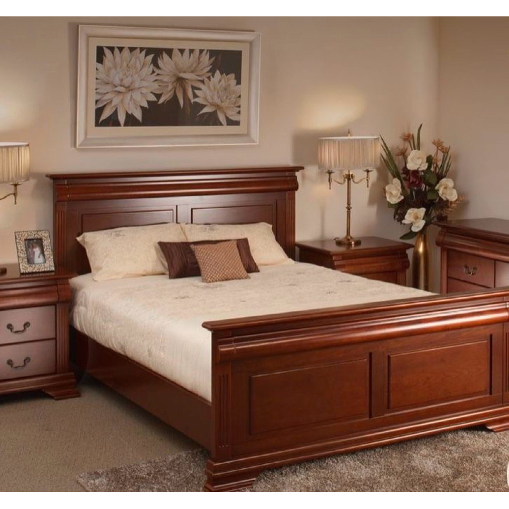 SET DIPAN KASUR KAYU JATI TUA MINIMALIS TEMPAT TIDUR MODERN RANJANG KAYU JATI