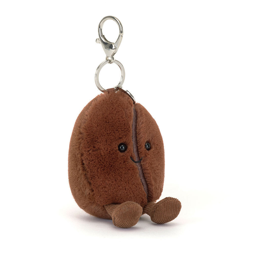 JELLYCAT Amuseables Coffee Bean Bag Charm | Gantungan Tas Boneka Jellycat ORIGINAL