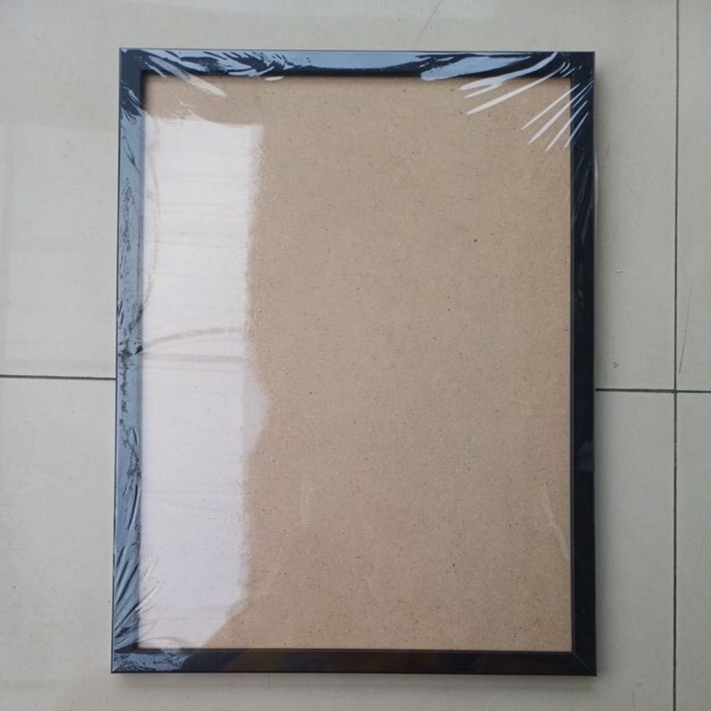 pigura Foto bingkai kayu frame 30x40 12r hitam