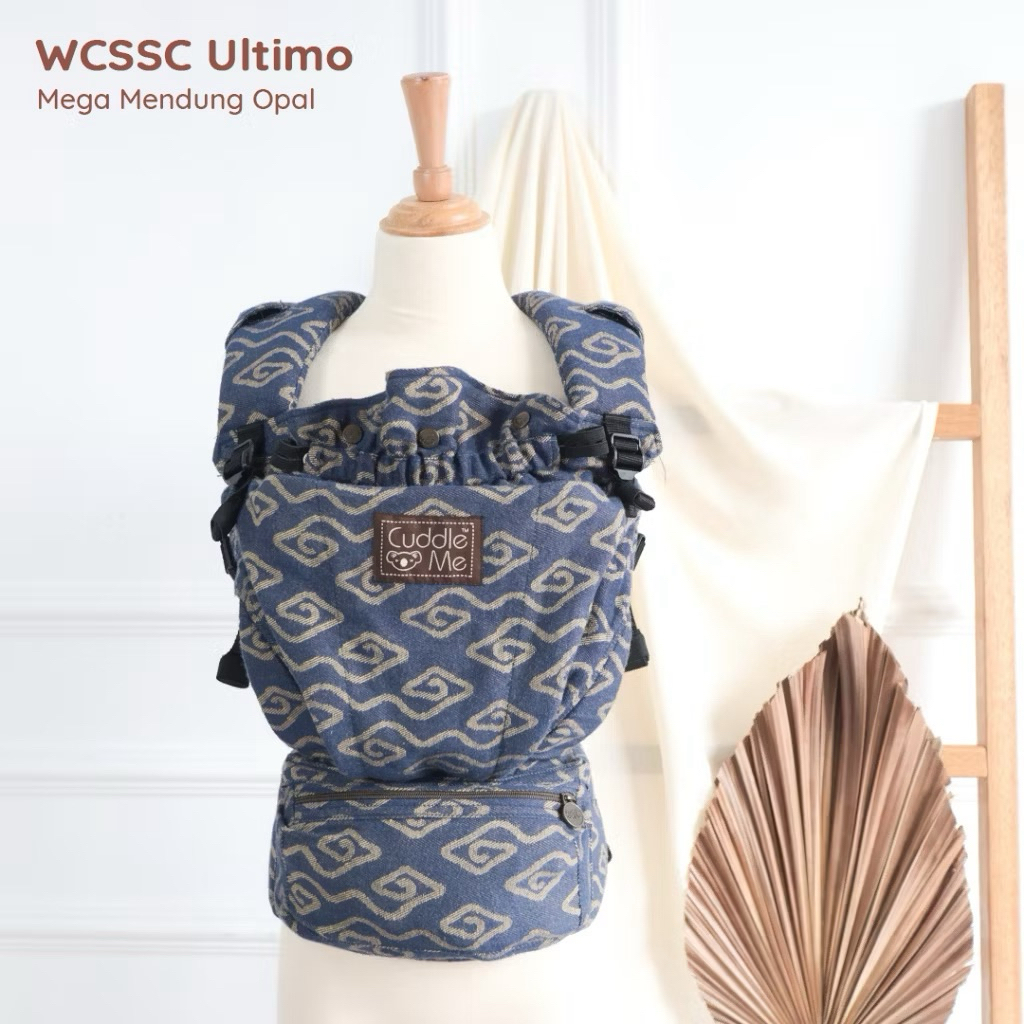 Gendongan Anak Bayi Newborn SSC CuddleMe WCSSC M Shape Depan Samping + Hipseat Preloved