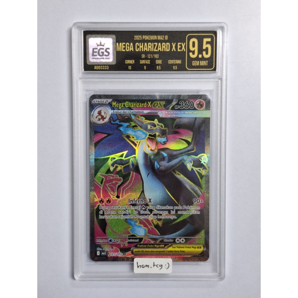Mega Charizard X EX SR - EGS 9.5