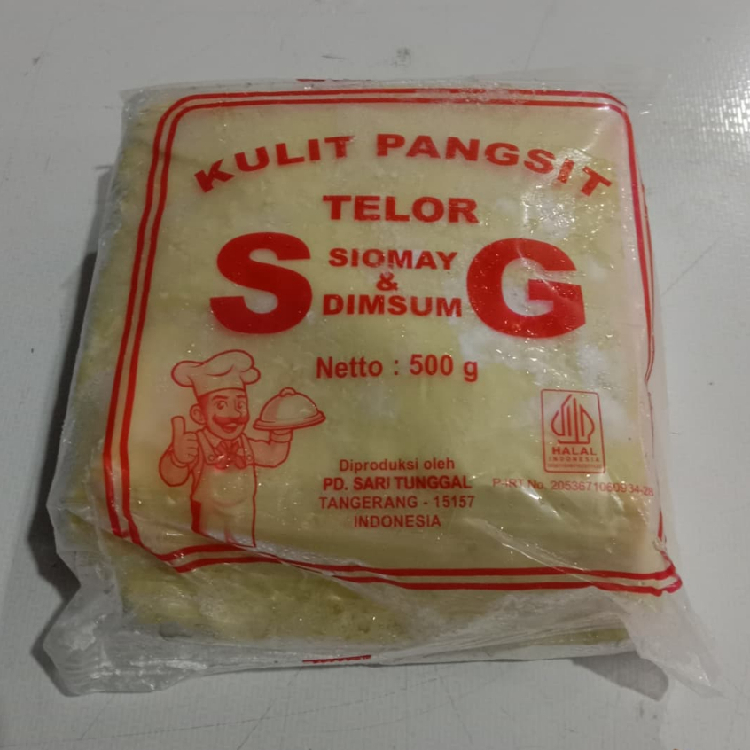 KULIT PANGSIT TELOR SG KOTAK 500 GR
