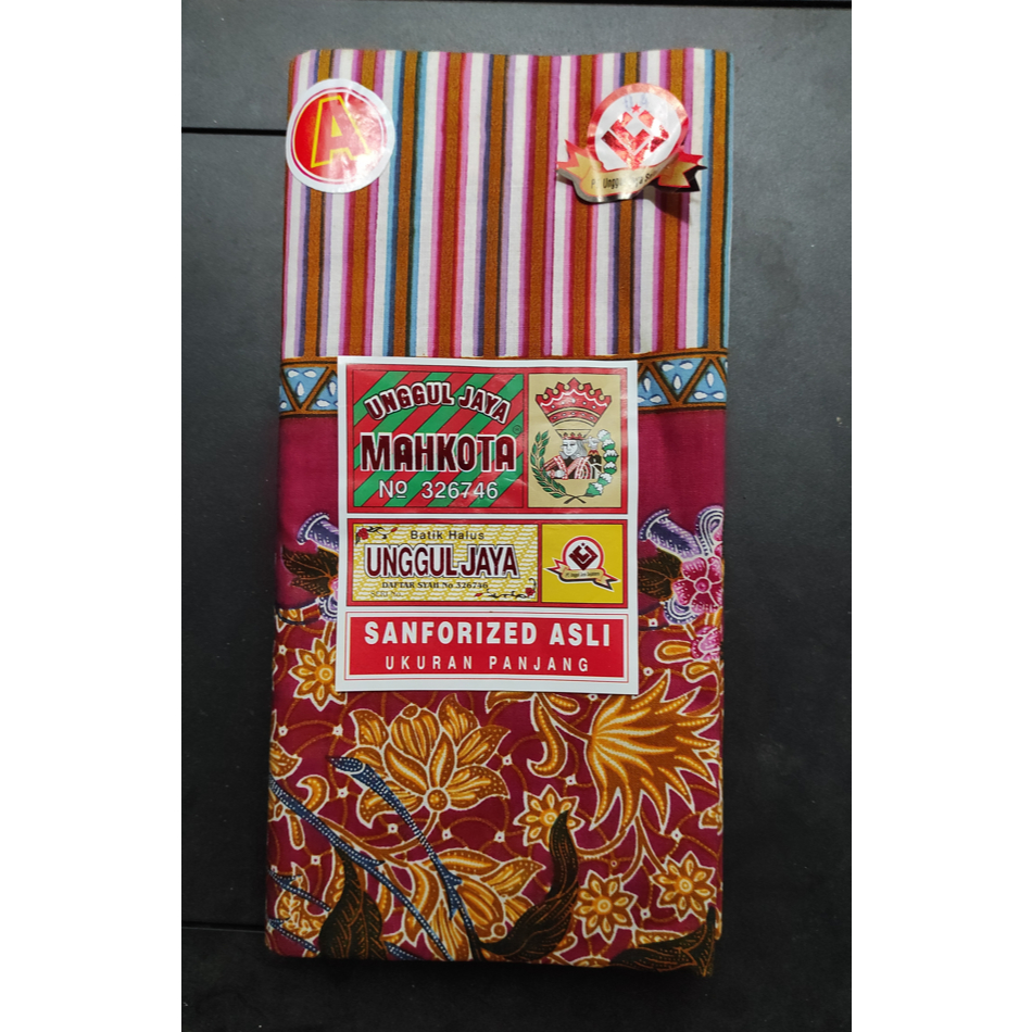 Kain Batik Halus Jarik Gendong Bayi Tradisional Unggul Jaya Mahkota Motif Bunga