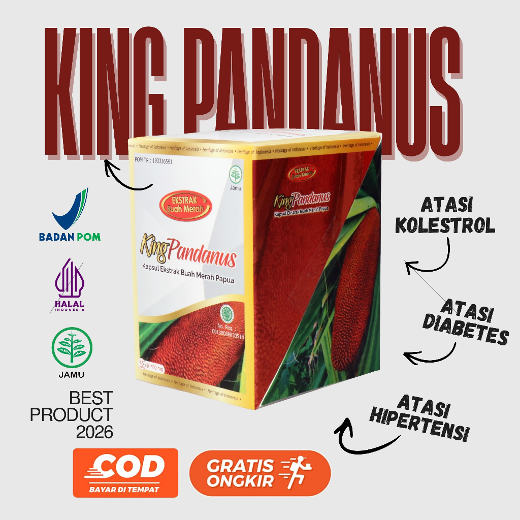 King Pandanus Obat Herbal Dari Ekstrak Buah Merah Papua