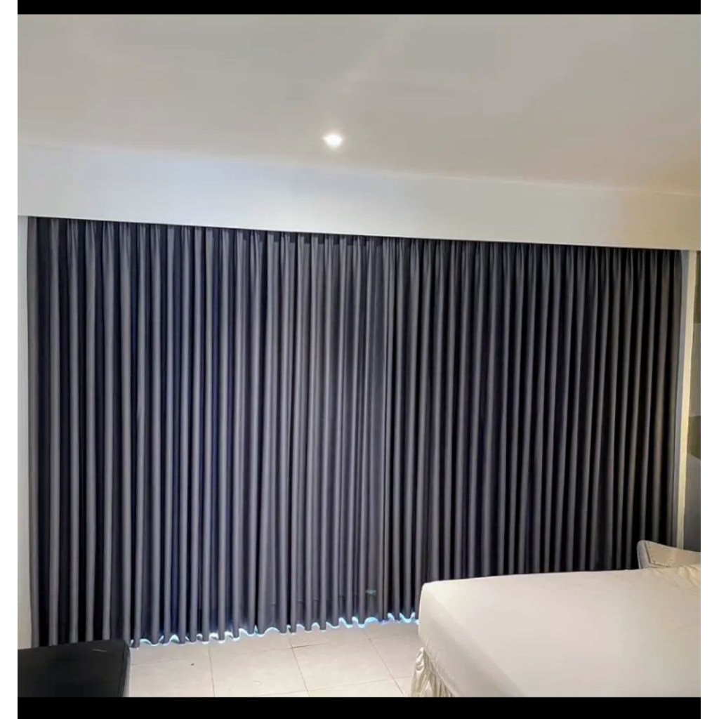 Gorden 3 Meter Tinggi Lebar 3 Meter 12 Gelombang Kordeng Jendela Ruang Tamu 2 Meter Gorden 3x3 Meter