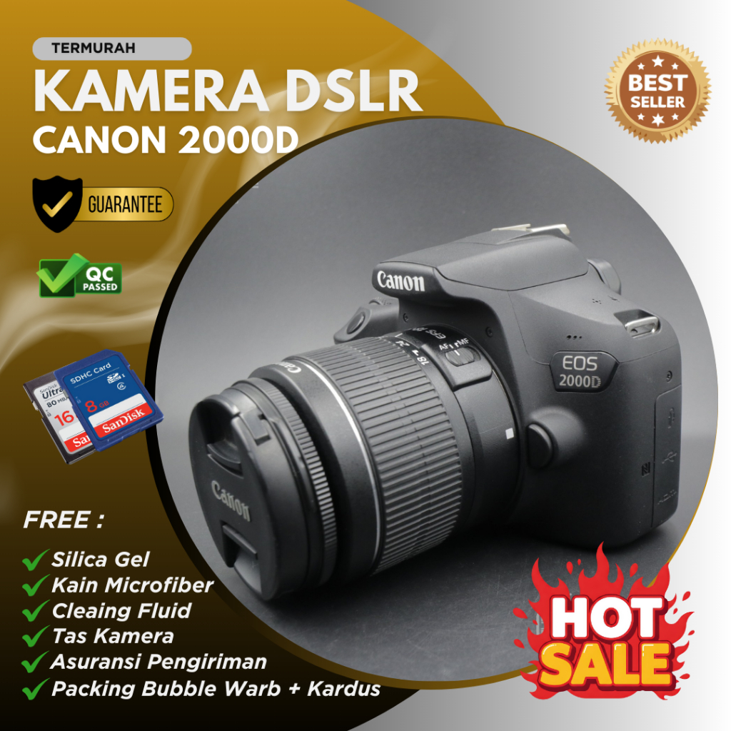 Kamera Dslr Canon EOS 2000d Murah