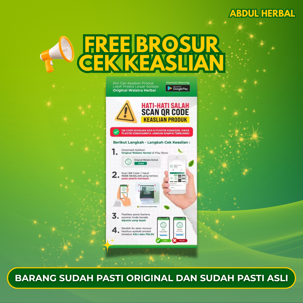 Brosur Cek Keaslian Herbal Sendifit