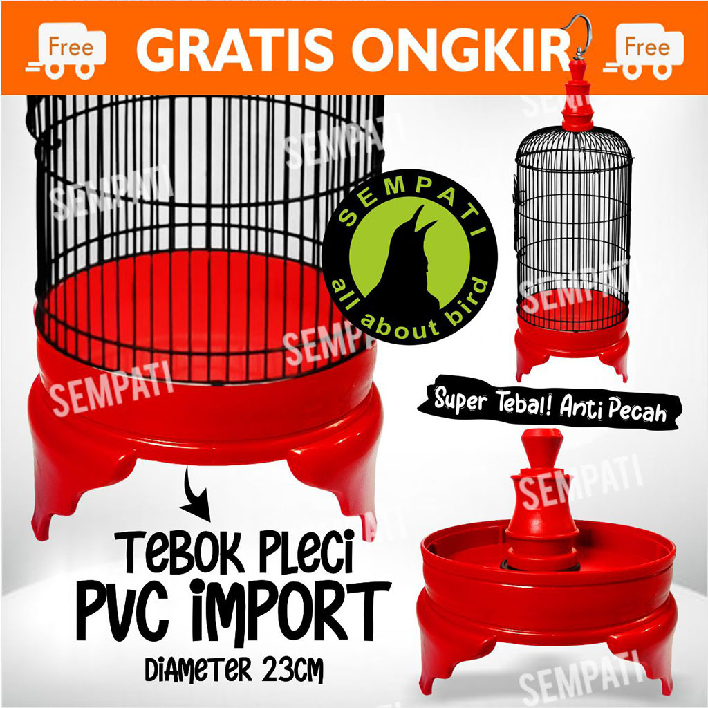 SEMPATI TEBOK PVC PLECI TEBOK SANGKAR PLECI TEBOK KANDANG PLECI BULAT PVC TEBAL ANTI PECAH IMPORT TB