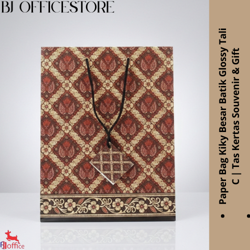 Paper Bag Kiky Besar Batik Glossy Tali C | Tas Kertas Souvenir & Gift