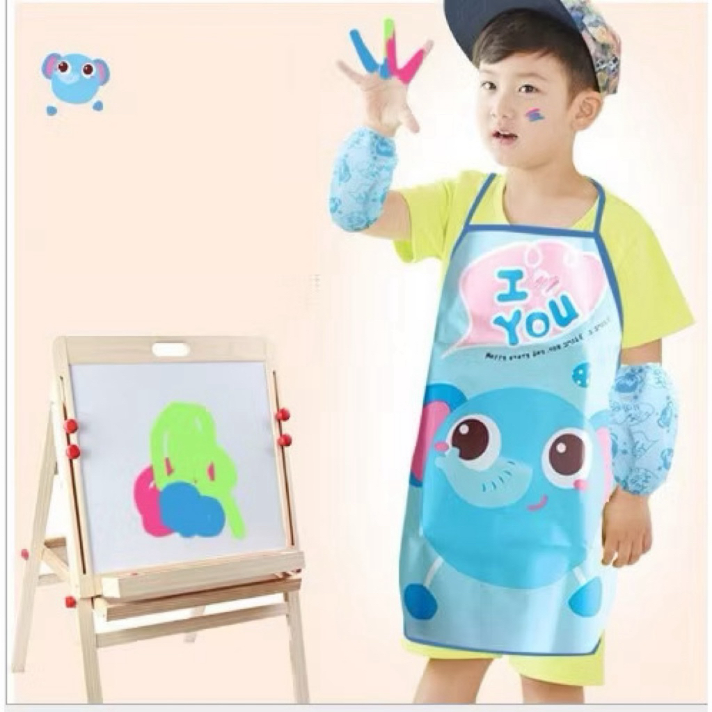 Apron anak / Celemek masak anak / Celemek lucu anak