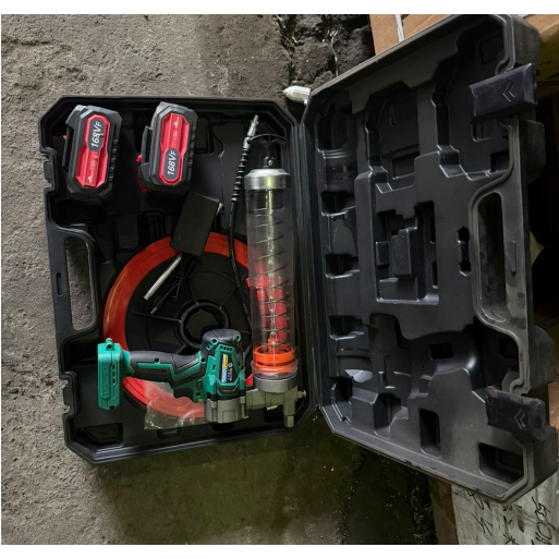 Alat Grease Semprot Listrik electric Spray gun 600CC 21 Volt Minyak lit Electric Grease Gun 4.0Ah21V