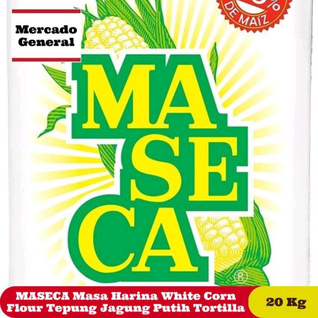 MASECA Masa Harina 20kg White Corn Flour Tepung Jagung Putih Tortilla