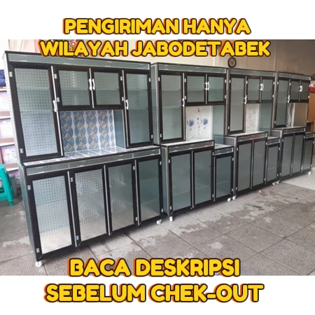 BACA DESKRIPSI / CHT TOKO / RAK PIRING 4 PINTU TIANG HOLO/ rak piring jumbo alumunium/lemari rak pir