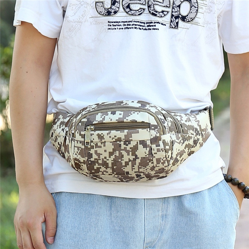 MEGASTORE Tas Selempang Pria Import Motif Army  / Waist Bag Army / Sling Bagpack Army Loreng Acu Lor