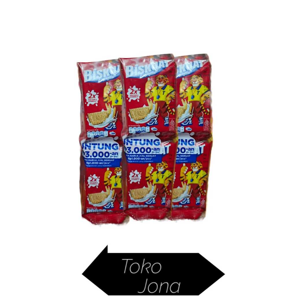 Biskuat Original Susu 1 Renceng  isi 20 Pcs