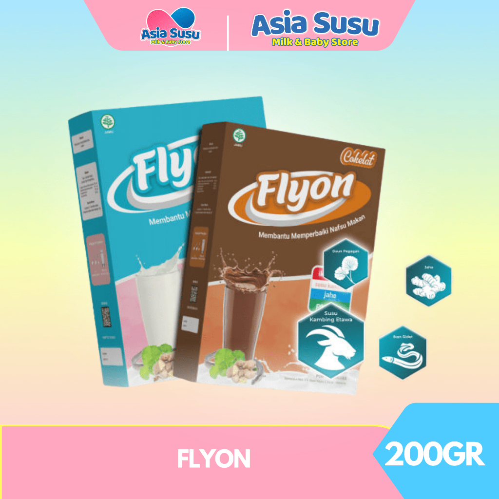 Susu Flyon Penambah Nafsu Makan Susu Penggemuk Badan Full Nutrisi Penambah Berat Badan Original Bpom
