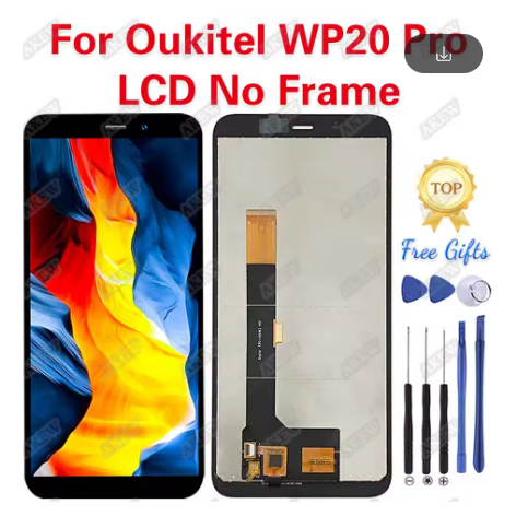 Layar LCD sentuh terintegrasi OUKITEL WP20 WP32 (internal dan eksternal)