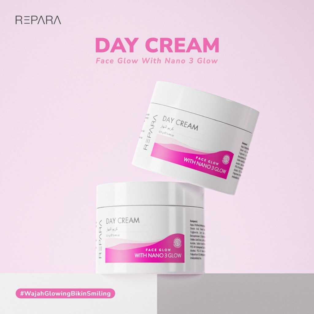 REPARA Day Cream, Face Glow with Nano 3 Glow 12,5gr