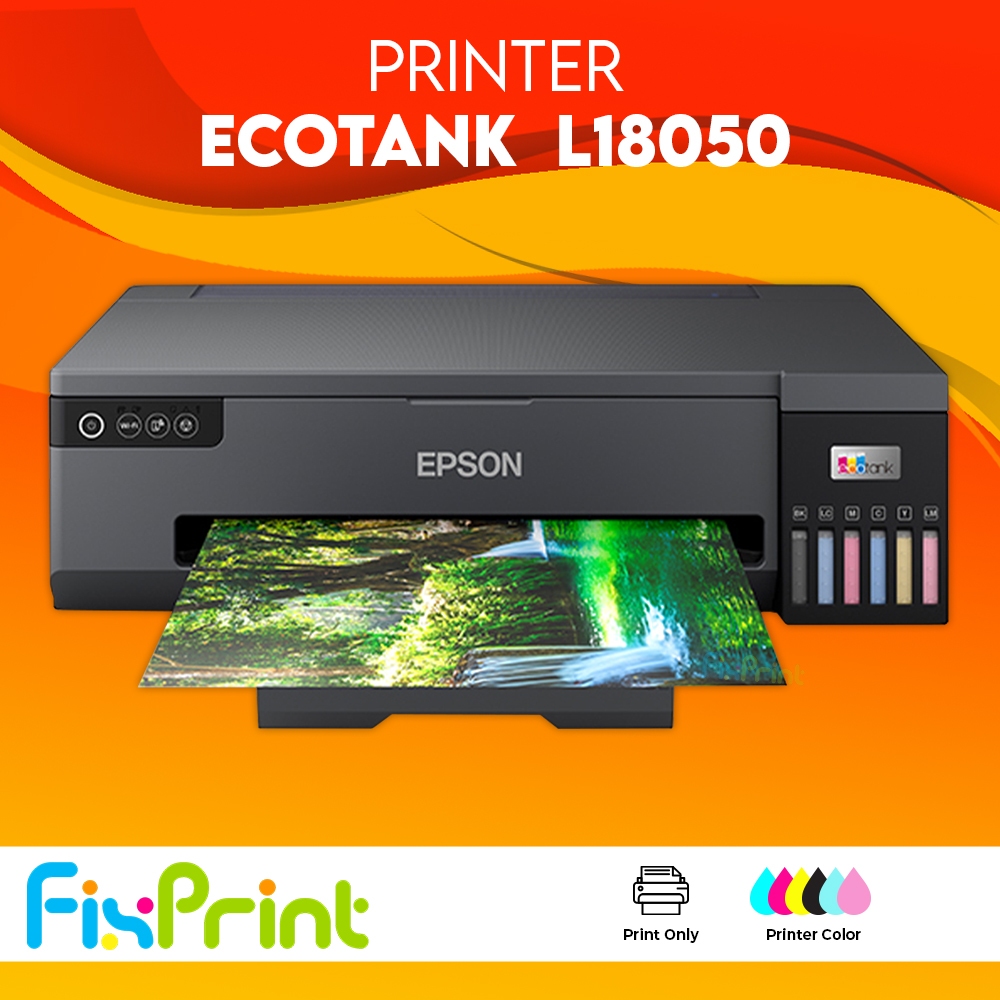 Printer  Epson L1800 / L18050 Print A3+ Mesin L 1800 / L18050 A3 InkTank Photo Warna 6 color Infus P