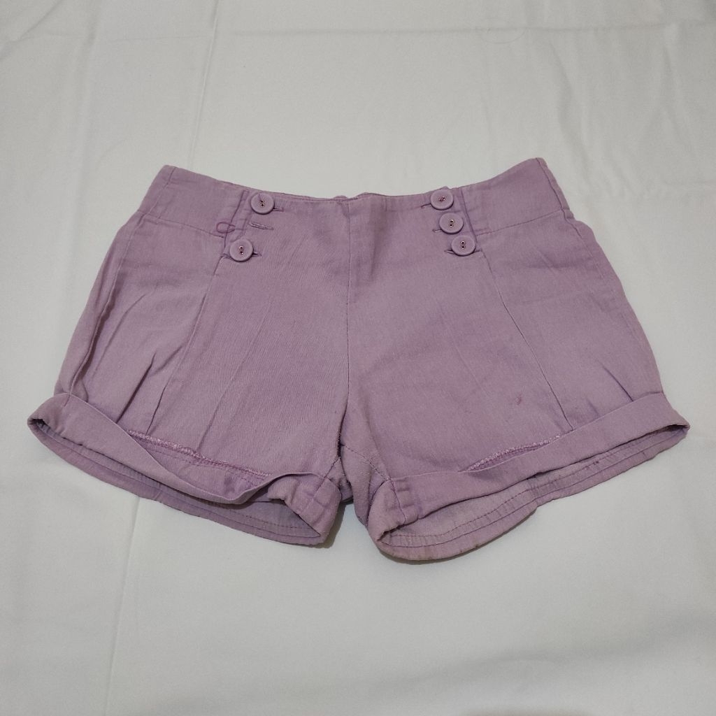 [TOKO ROMBENGAN] CELANA PENDEK WANITA WARNA UNGU MEREK NEVADA