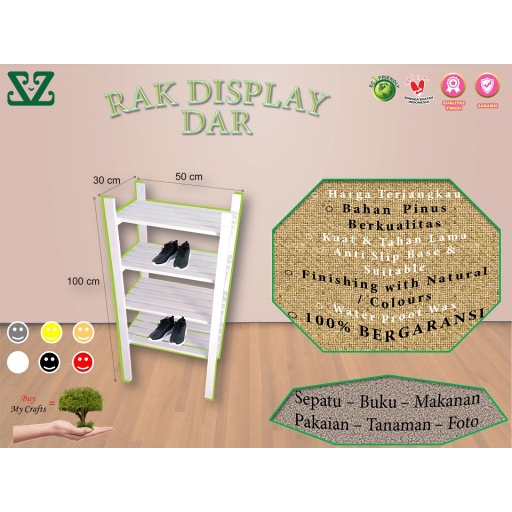 senthong rak display dar rak sepatu lemari baju rak mainan rak kayu minimalis rak buku