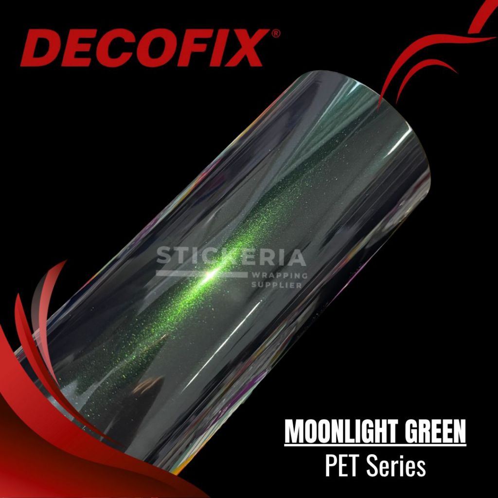 [ PREMIUM ] Skotlet Moonlight Green Sticker Lebar 150cm mobil Hitam Lembayung Hijau Lebar 152cm