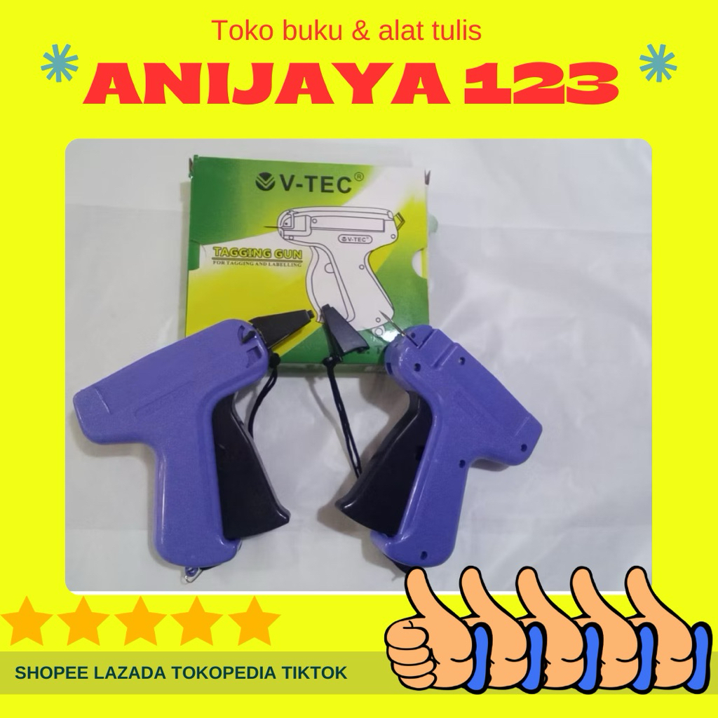 Tagging Gun -tag Gun V-tec Tg 009 - Label Tag Alat Baju Tembak