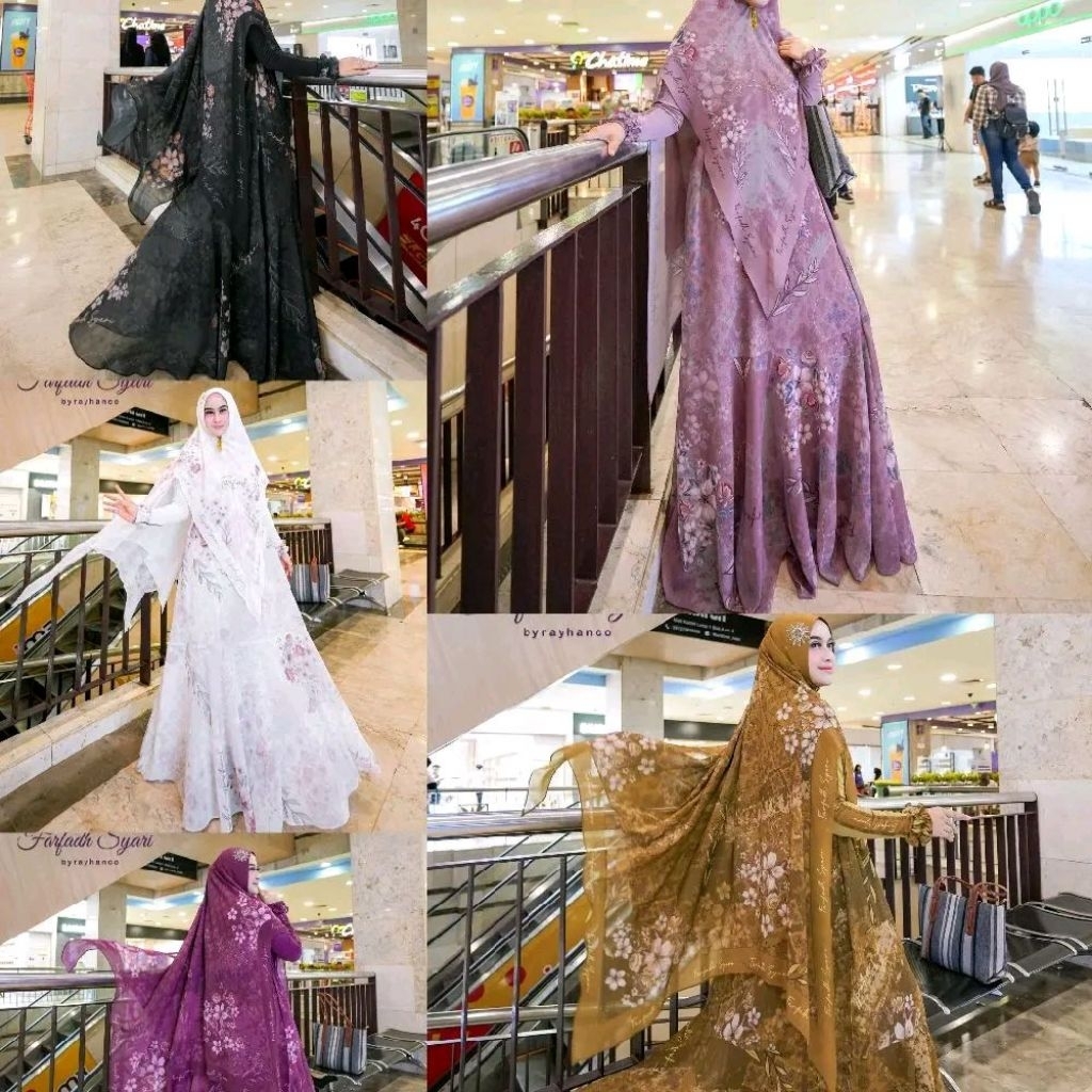 Gamis Wanita Arsyilla Series Farfadh Syari by Rayhanco