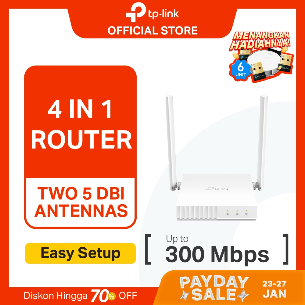 TP-Link TL-WR844N | 300Mbps WiFi Router | 4in1 | Repeater Extender | Access Point | IPv6 IPTV | WISP