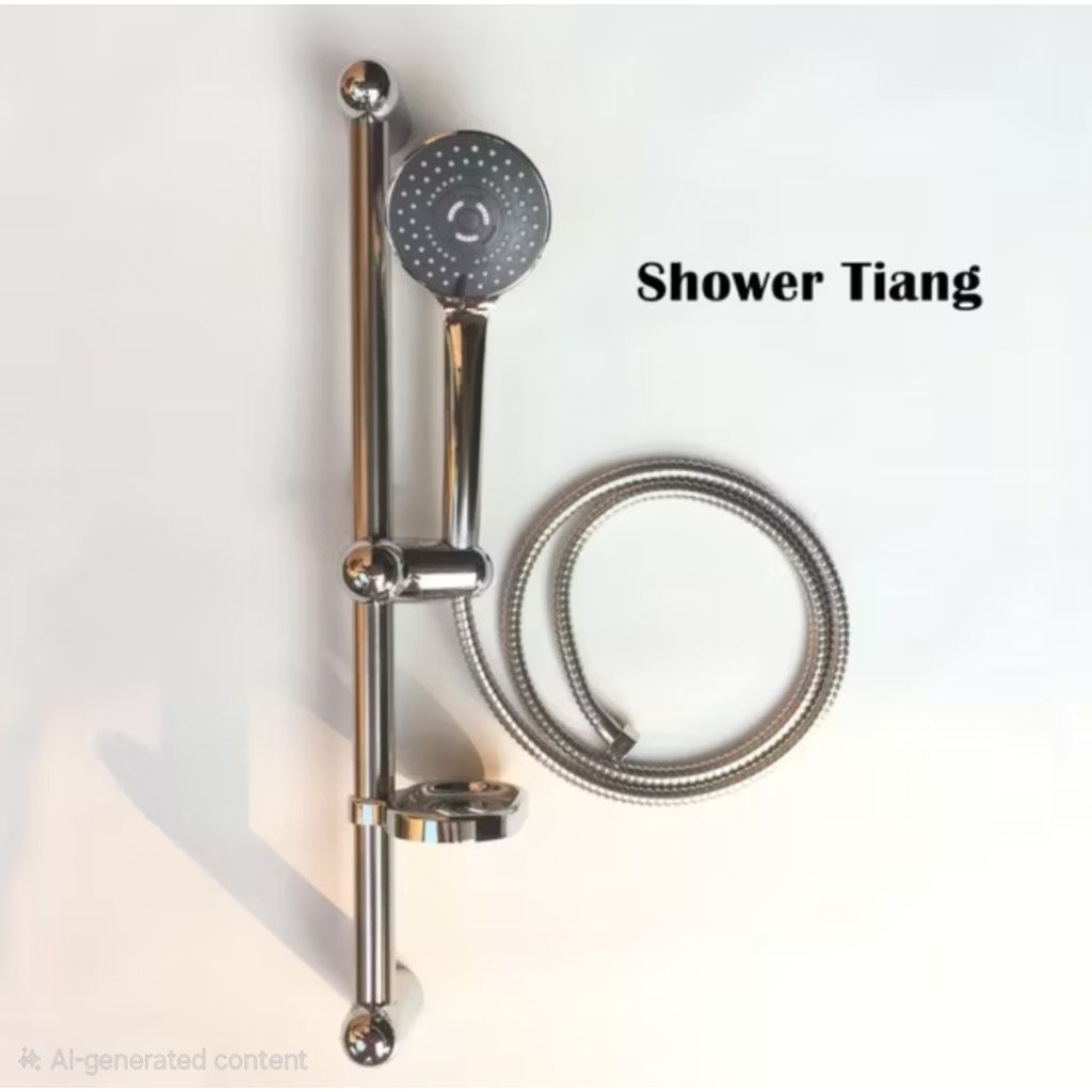 Hand Shower Tiang Set / Shower Mandi Standing Adjustable / Shower Set Kamar Mandi Lengkap - CAB