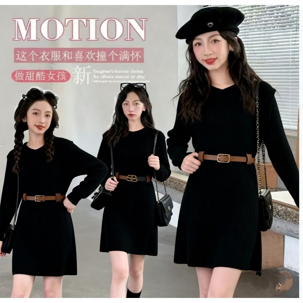 DRESS RAJUT ANAK PEREMPUAN IMPORT