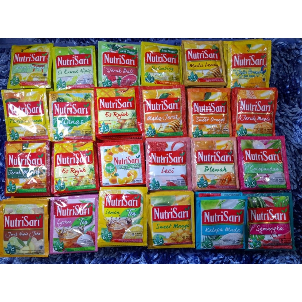 Nutrisari/minuman renceng/nutrisari renceng/minuman nutrisari 1 renceng isi 10pcs