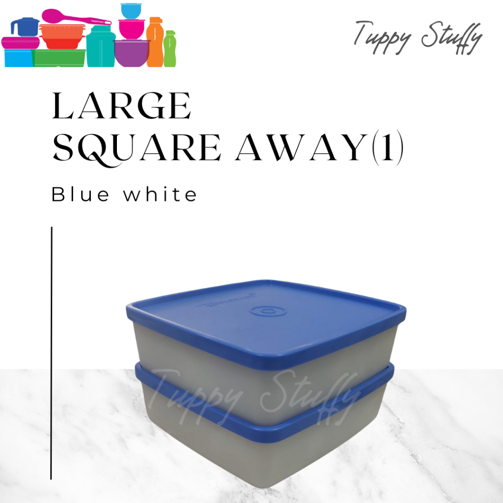 Tupperware large Square away 660ml (1pcs) | tempat bekal makanan Tupperware / Wadah makanan plastik