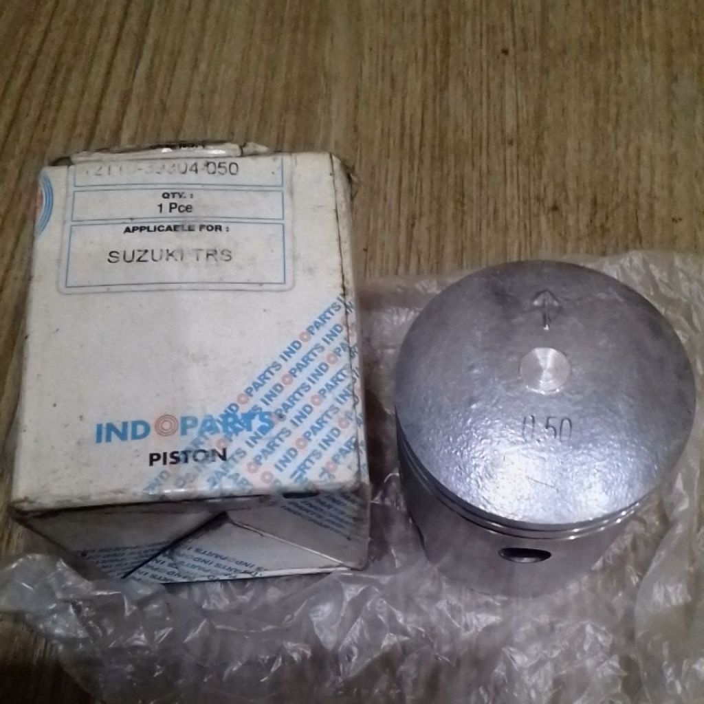 Piston seher seker only SUZUKI TRS 118 TRZ 118 . OVERSIZE OS 50 0.50 . ORIGINAL INDOPARTS