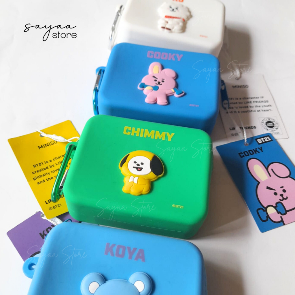 Miniso x BT21 Collection Silicone Coin Wallet Purse Dompet Koin Silikon