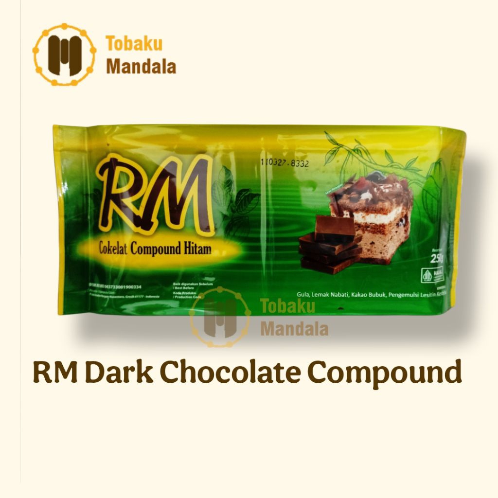 Coklat Batang RM Dark Chocolate Compound 250gr