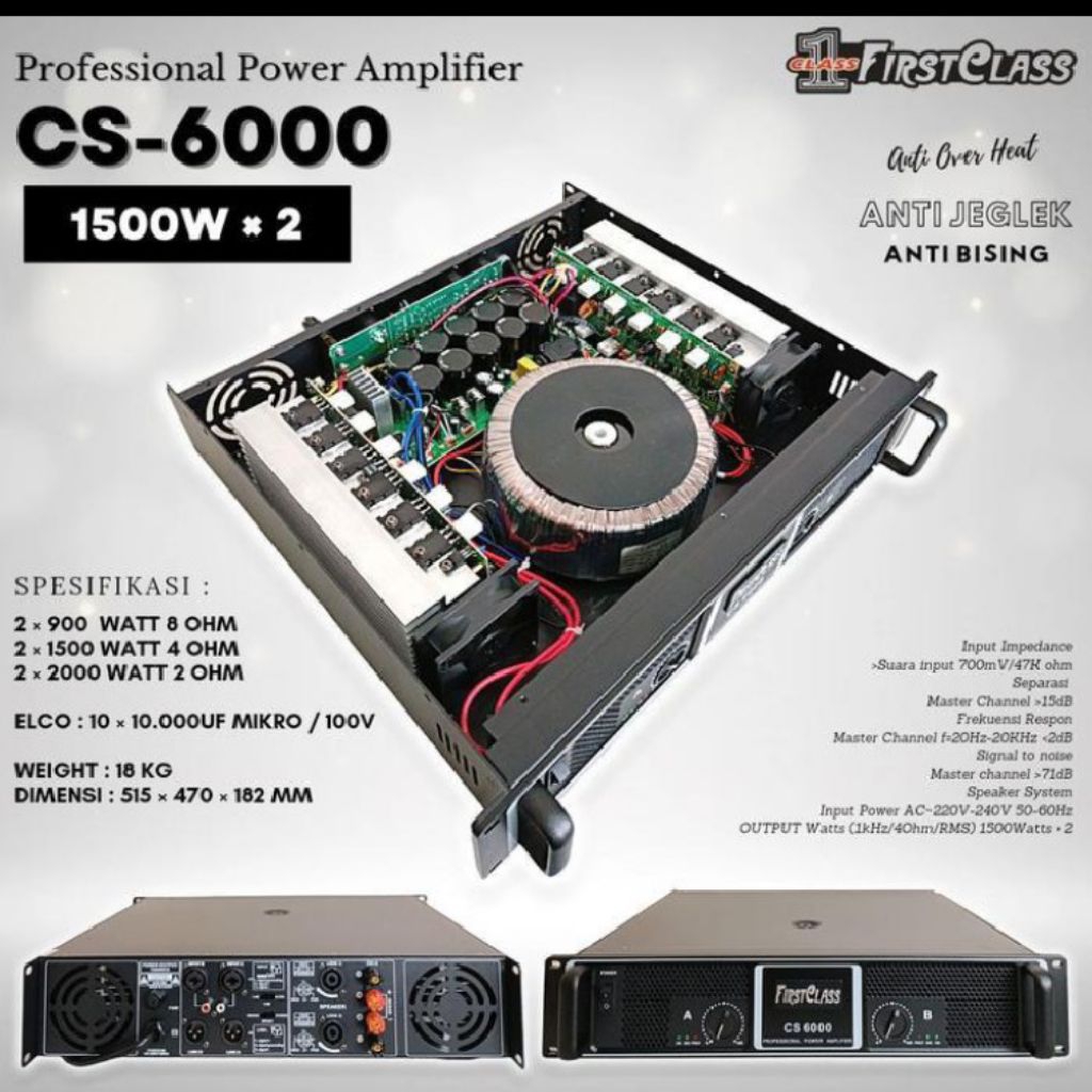 Power amplifier Firstclass CS6000 original 2channel cs 6000 | MELODY CLASSIC
