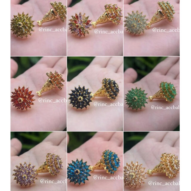 RINC - Subeng Xuping Padi Zircon Permata Asli lapis emas 24 karat super premium berkualitas tinggi t