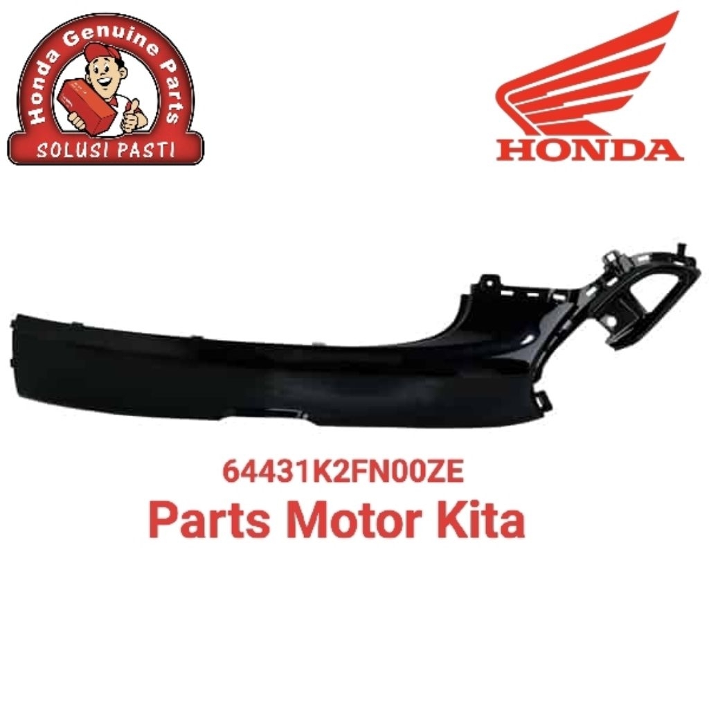 Cover Bawah Kiri Hitam Honda Scoopy K2F - 64431K2FN00ZE