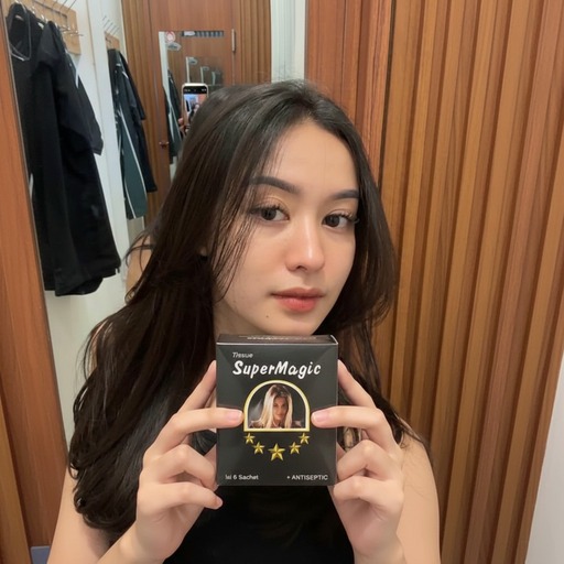 Tisu Magic Hitam Asli BPOM - Pembersih Higienis Pria - Stok Terbaru 2026